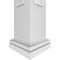 Ekena Millwork Craftsman Classic Square Non-Tapered Coastal Fretwork Column w/ Tuscan Capital & Tuscan Base CC0808ENCTLTUTU - alternate 4